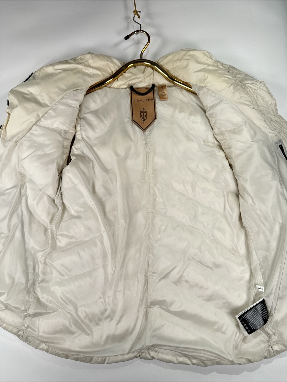 Indygena Papluma II Vest Asymmetrical Duck Down Cream S - Picture 7 of 16